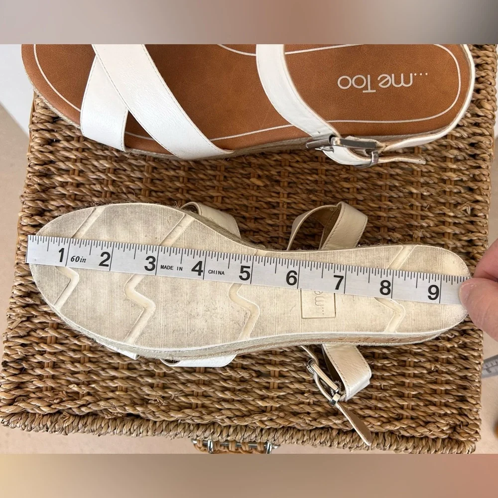 …me Too Sandy Espadrille‎ Platform Wedge Cork Jute Size 9